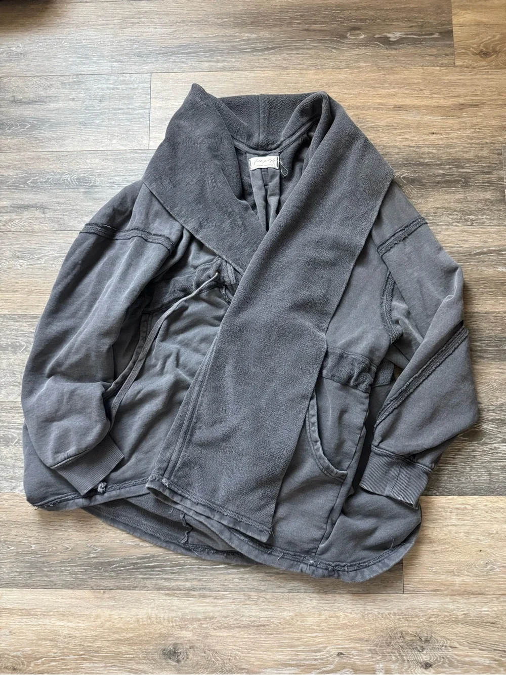 Free People Boothbay Sweatshirt Jacket Cardi Top sz L